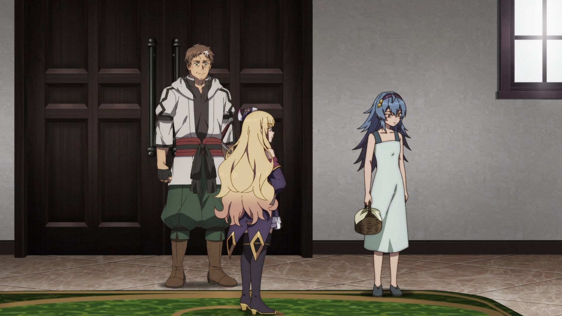 From Old Country Bumpkin to Master Swordsman episode 7 saw Beryl ask Lucy Diamond and several others for advice on Mewi (Image via Passione, Hayabusa Film)